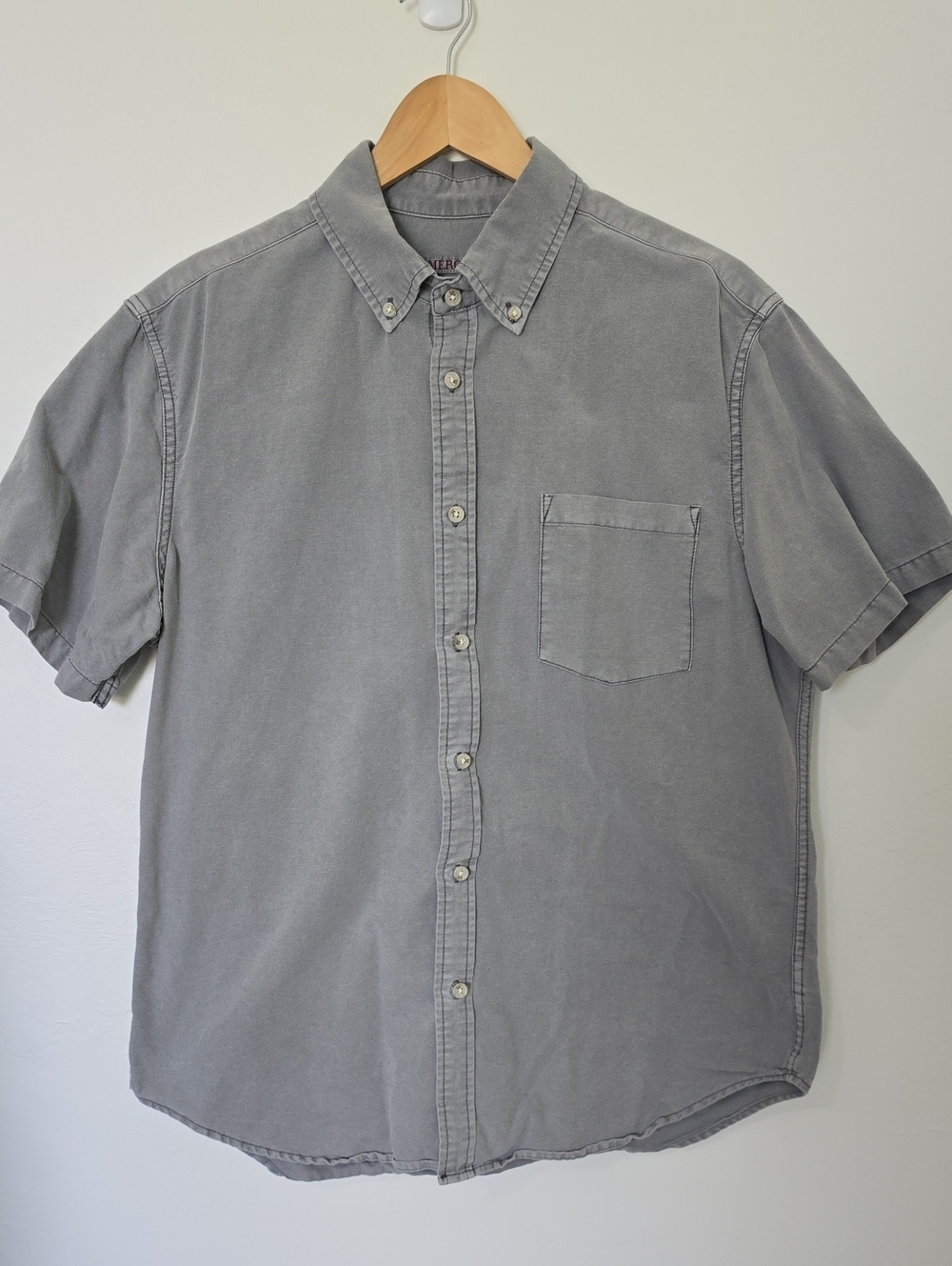 Merona Gray Short-Sleeve Button-Down Shirt
